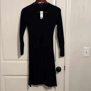 Banana Republic Black Long Sleeve Dress
